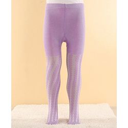 Cutewalk by Babyhug Anti Bacterial Footed  Tights Solid - Lavender