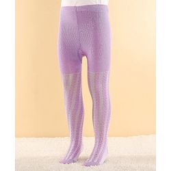 Cutewalk by Babyhug Anti Bacterial Footed  Tights Solid - Lavender