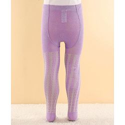 Cutewalk by Babyhug Anti Bacterial Footed  Tights Solid - Lavender