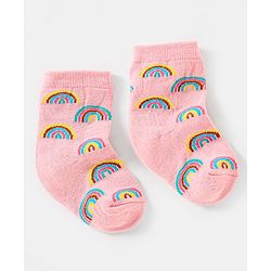Cute Walk by Babyhug Cotton Non Terry Anti Bacterial Ankle Length Socks Unicorn Design Pack of 5 - Multicolour