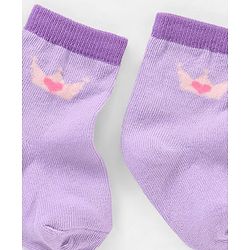 Cutewalk By Babyhug Anti Bacterial Ankle Length Socks Stripes & Crown Design Pack Of 3- Multicolor