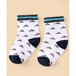 Cutewalk By Babyhug Anti Bacterial Ankle Length Socks Stripes Design Pack Of 5- Multicolor