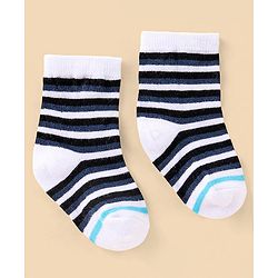 Cutewalk By Babyhug Anti Bacterial Ankle Length Socks Stripes Design Pack Of 5- Multicolor