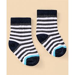Cutewalk By Babyhug Anti Bacterial Ankle Length Socks Stripes Design Pack Of 5- Multicolor
