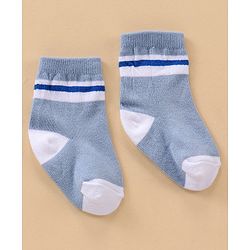 Cutewalk By Babyhug Anti Bacterial Ankle Length Socks Stripes & Whale Design Pack Of 5- Multicolor