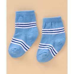Cutewalk By Babyhug Anti Bacterial Ankle Length Socks Stripes & Whale Design Pack Of 5- Multicolor