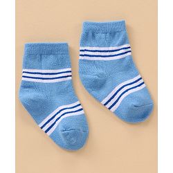 Cutewalk By Babyhug Anti Bacterial Ankle Length Socks Stripes & Whale Design Pack Of 5- Multicolor