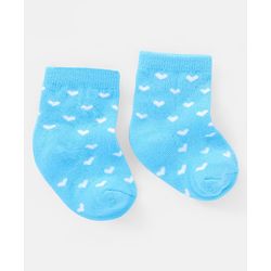 Cutewalk By Babyhug Anti Bacterial Ankle Length Socks Heart Design Pack Of 3- Multicolor