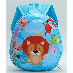 Babyhug Animal Print Fashion Backpacks - Blue