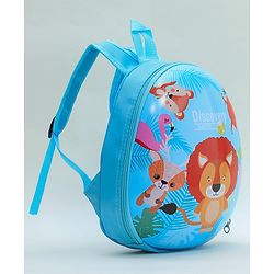 Babyhug Animal Print Fashion Backpacks - Blue
