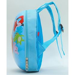 Babyhug Animal Print Fashion Backpacks - Blue