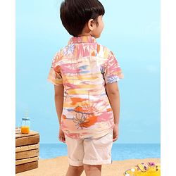 Babyhug 100% Cotton Half Sleeves Printed Shirt - Multicolor