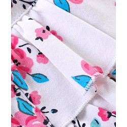 Babyhug 100% Cotton Half Sleeves Rompers Floral Print - Pink
