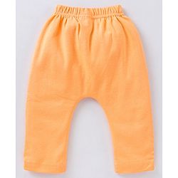 Babyhug Cotton Knit Footed Length Bootie Leggings Striped & Hippo Print Pack of 3 - Multicolour