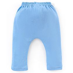 Babyhug Full Length Bear & stripe Print Diaper Leggings Pack of 3 - Blue & Orange