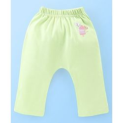 Babyhug Cotton Full Length Diaper Leggings Heart & Popsicle Print Pack Of 3- Green Pink & White