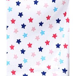 Babyhug Cotton Full Length Diaper Pants Crab & Stars Print Pack of 3 - White & Blue