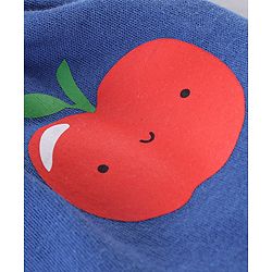 Babyhug Cotton Knit Full Length Striped Diaper Pants Fruits Print Pack of 3 - Red White & Blue