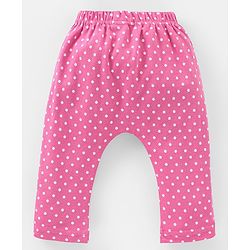 Babyhug Cotton Full Length Floral Print Diaper Leggings Pack of 3 - Pink & Purple