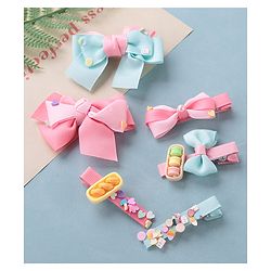 Babyhug Bow & Butterfly Clips Pack of 6 - Multicolor
