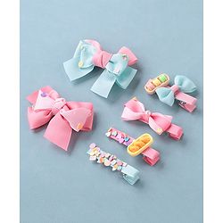 Babyhug Bow & Butterfly Clips Pack of 6 - Multicolor