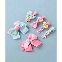 Babyhug Bow & Butterfly Clips Pack of 6 - Multicolor