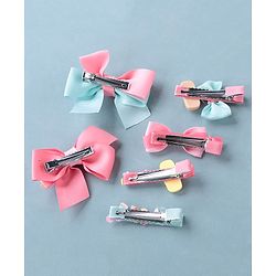 Babyhug Bow & Butterfly Clips Pack of 6 - Multicolor