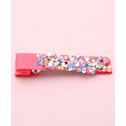 Babyhug Free Size Hair Clips Bow Design Pack of 6- Multicolor