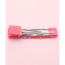 Babyhug Free Size Hair Clips Bow Design Pack of 6- Multicolor
