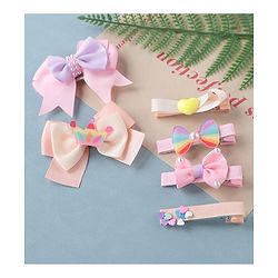 Babyhug Bow & Butterfly Clips Pack of 6 - Multicolor