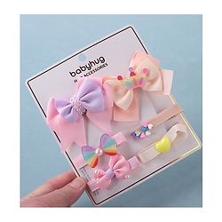 Babyhug Bow & Butterfly Clips Pack of 6 - Multicolor