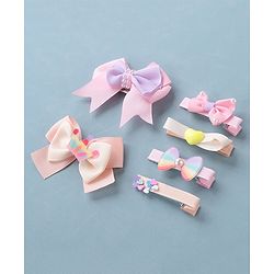 Babyhug Bow & Butterfly Clips Pack of 6 - Multicolor
