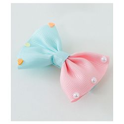 Babyhug Free Size Hair Clips Bow Design Pack of 6- Multicolor