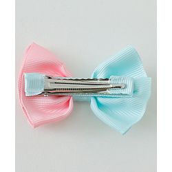 Babyhug Free Size Hair Clips Bow Design Pack of 6- Multicolor
