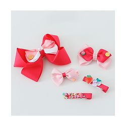 Babyhug Free Size Bow & Butterfly Clips Set of 5 - Multicolor