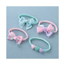 Babyhug Free Size Headbands Pack of 4 - Blue & Multicolor