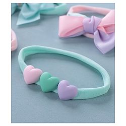 Babyhug Free Size Headbands Pack of 4 - Blue & Multicolor