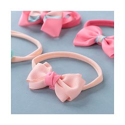 Babyhug Free Size Headbands With Bow Detailing Pack of 4- Multicolor