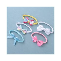 Babyhug Free Size Headbands with Bow Pack of 5 - Multicolor