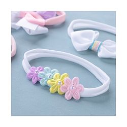 Babyhug Free Size Headbands With Bow Detailing Pack of 4- Multicolor