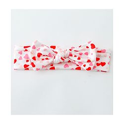 Babyhug Heart Shape Printed Bow Headbands Pack Of 3 - Multicolor