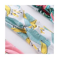 Babyhug Free Size Headbands With Bow Detailing Strawberry & Banana Print Pack of 3- Multicolor