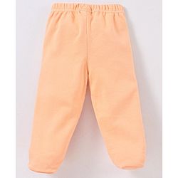 Babyhug Cotton Knit Bootie Leggings Hippo On Skates Print Pack of 3 - Aqua Purple & Orange