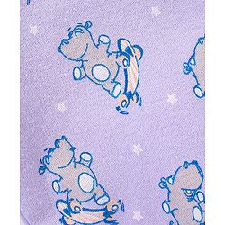 Babyhug Cotton Knit Bootie Leggings Hippo On Skates Print Pack of 3 - Aqua Purple & Orange