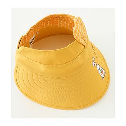 Babyhug Free Size Bucket Hat Text Embroidered & Ear Applique - Yellow