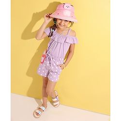 Babyhug Free Size Bucket Hat Bunny Applique - Pink