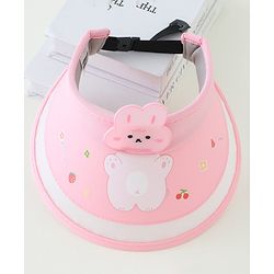 Babyhug Free Size Bucket Hat Bunny Applique - Pink