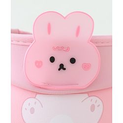 Babyhug Free Size Bucket Hat Bunny Applique - Pink