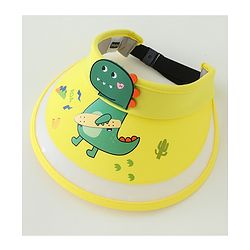 Babyhug Free Size Bucket Hat Dino Applique - Yellow