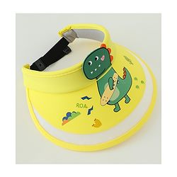 Babyhug Free Size Bucket Hat Dino Applique - Yellow